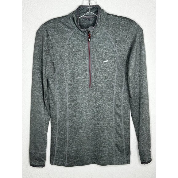 Schockemohle Sports Pullover Womens XS Gray Page Quarter Zip Riding Equestrian - Picture 2 of 16